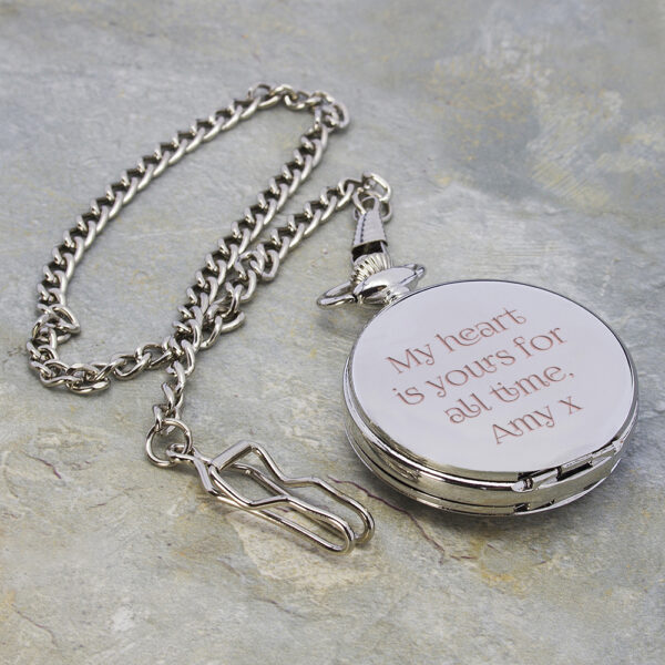 Personalised Valentine’s Day Dual-Side Pocket Watch