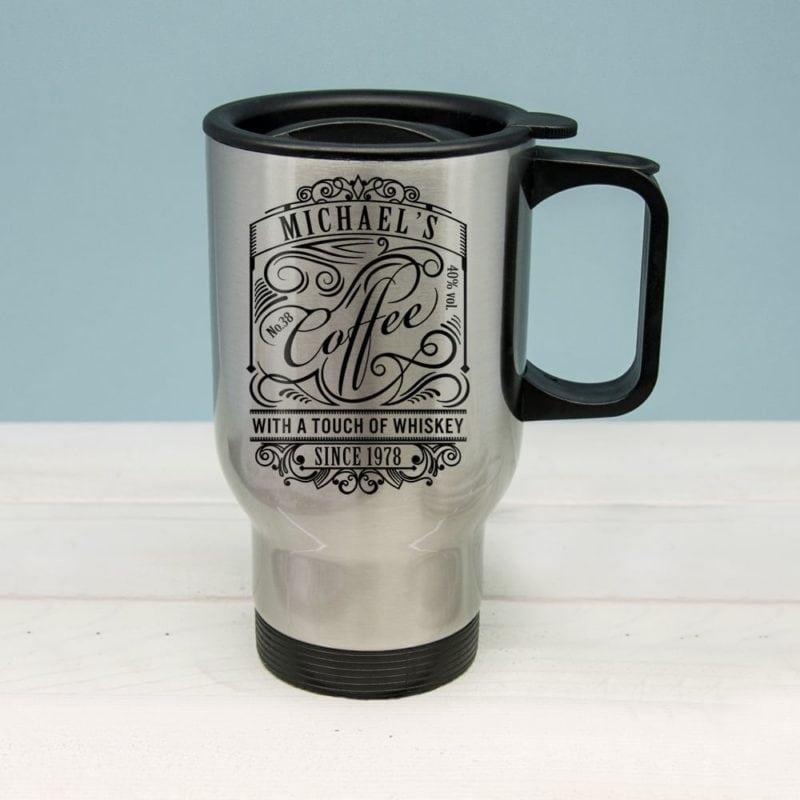 Coffee With a Touch of Whiskey Travel Mug