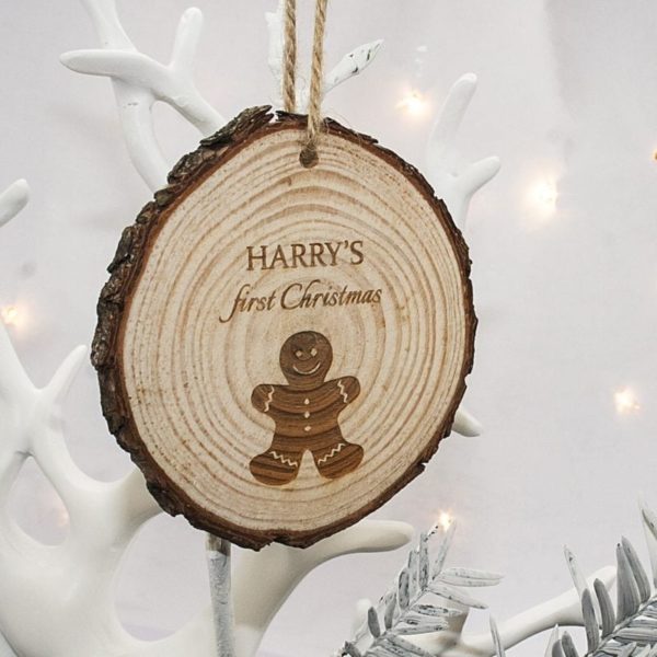 My First Christmas Gingerbread Man Hanging Decoration