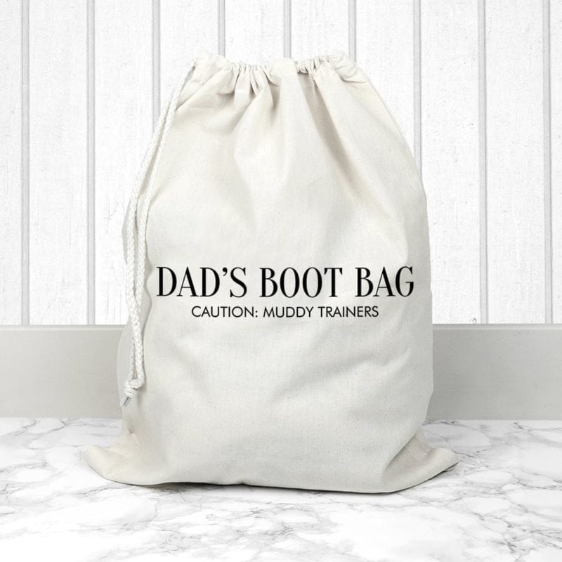 Personalised Cream Boot Bag