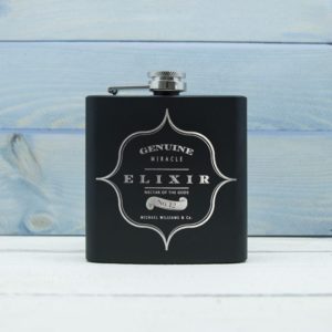 Personalised Elixir Vintage Hip Flask