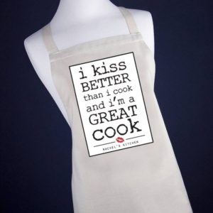 Personalised Kiss Better Than I Cook Apron