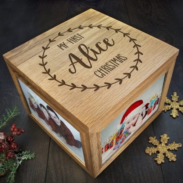 Personalised My First Christmas Memory Box