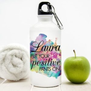 Personalised Positive Pants Water Bottle