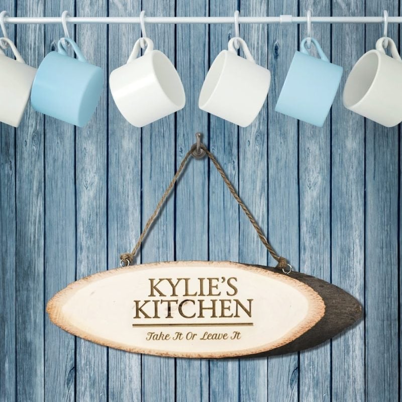 Personalised Rustic Kitchen Sign