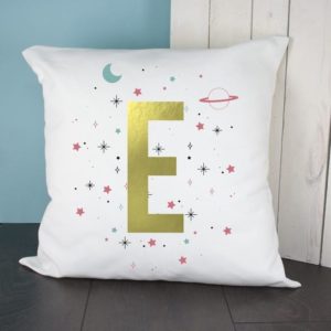 Personalised Space Girl Cushion Cover