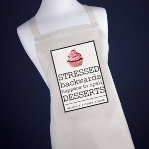 Personalised Stressful Desserts Apron