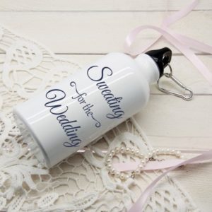 Sweating For The Wedding Personalised Water Bottle