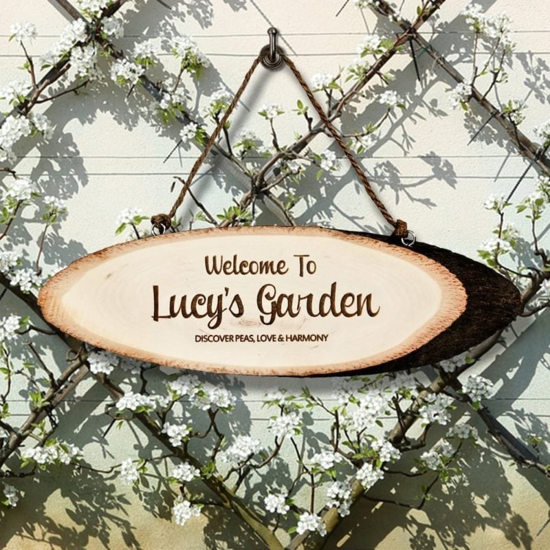Welcome To My Garden Wooden Sign