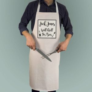 Will Cook For Beer Apron