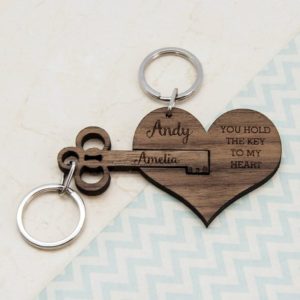 You Hold The Key To My Heart Keyring Set Of Two