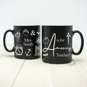 A is for Amazing Teacher Matte Coloured Mug