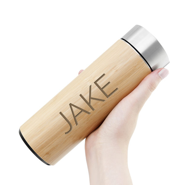 Personalised Bamboo Thermos