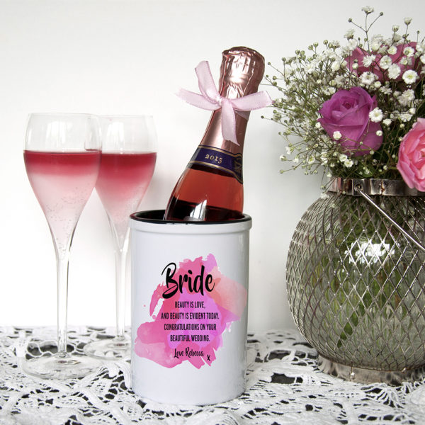 Bridal Personalised Miniature Champagne Bucket
