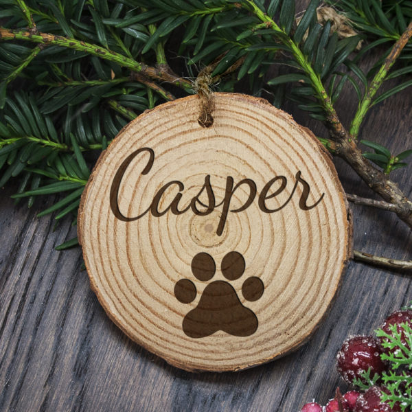 Personalised Engraved Family Cat Christmas Tree Decoration