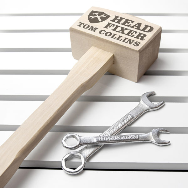 Head Fixer Personalised Wooden Mallet