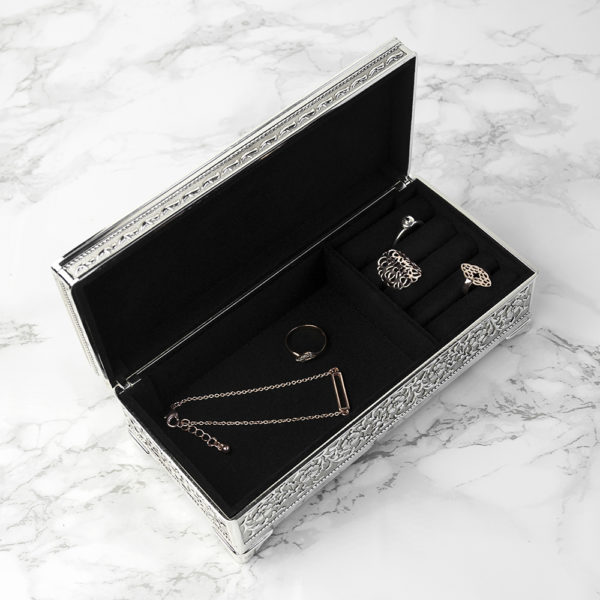 Personalised Silver Trinket Box