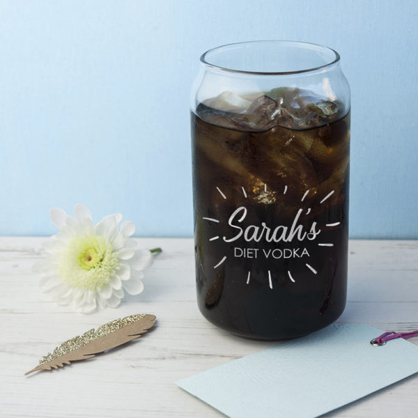 Personalised The Perfect Mix Can Glass