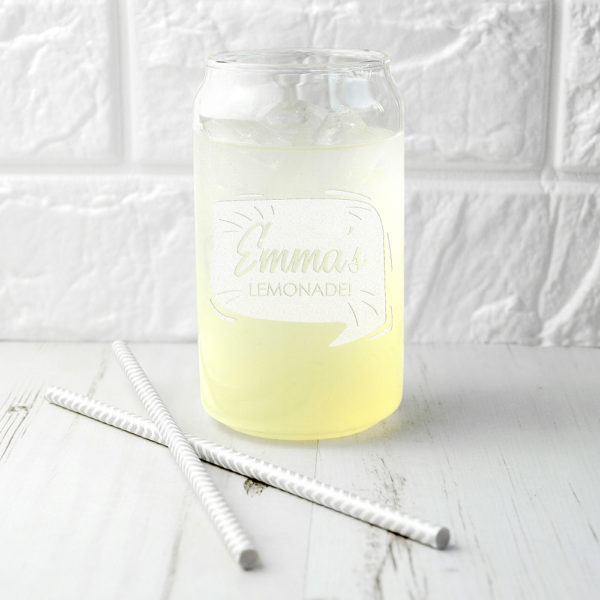Personalised Lemonade Can Glass