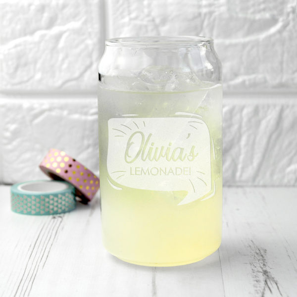 Personalised Lemonade Can Glass