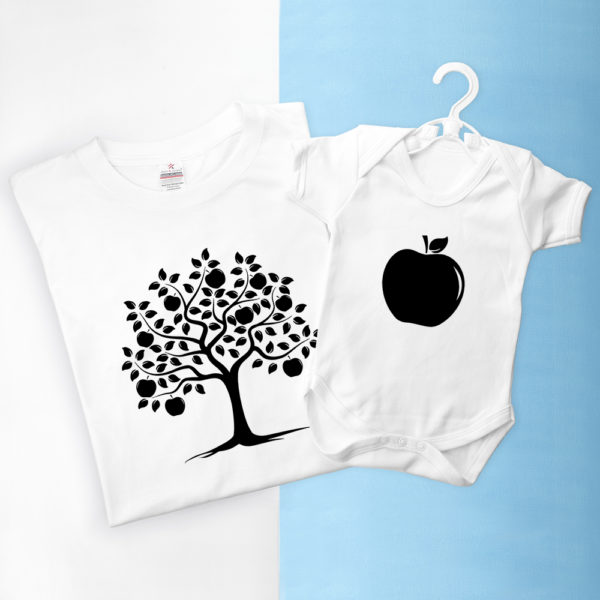 Personalised Daddy and Me Apple Set