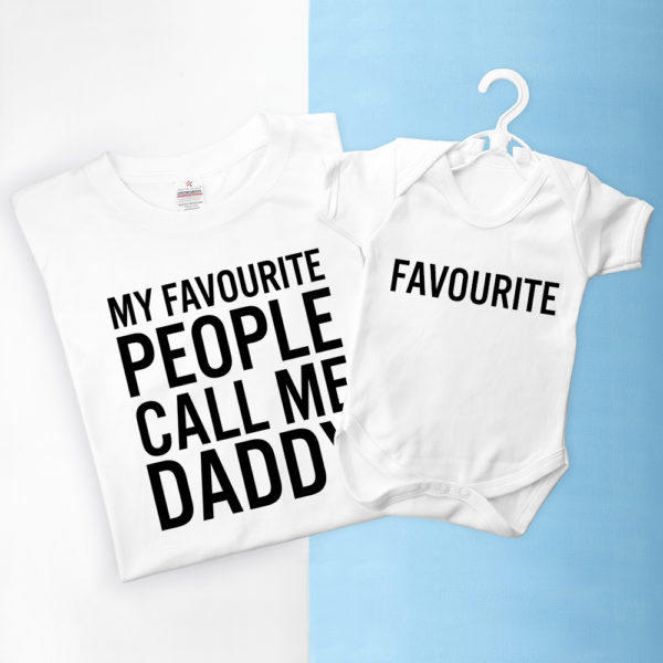 Personalised Daddy and Me Favourite People Set