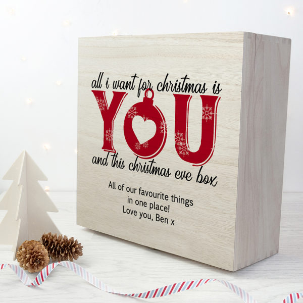 Personalised Romantic Couples Christmas Eve Box