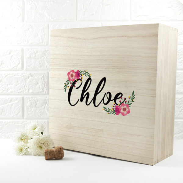 Personalised Floral Bridesmaid Box