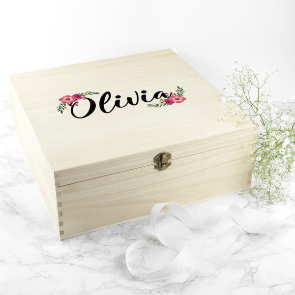 Personalised Floral Bridesmaid Box