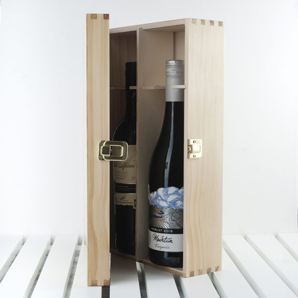Personalised Couple Monogram Wine Box