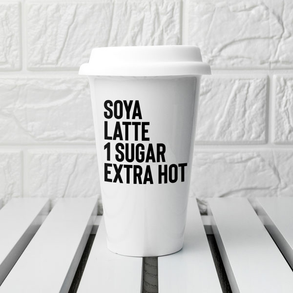 Personalised 'My order' Ceramic Travel Mug
