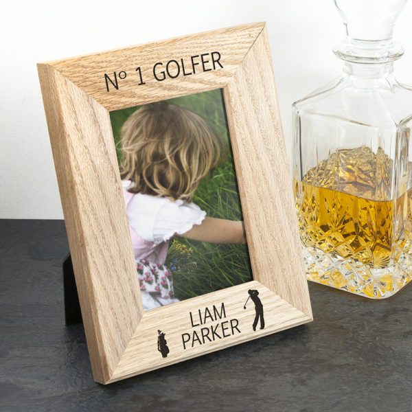 Wordsworth Collection Top Golfer Engraved Photo Frame