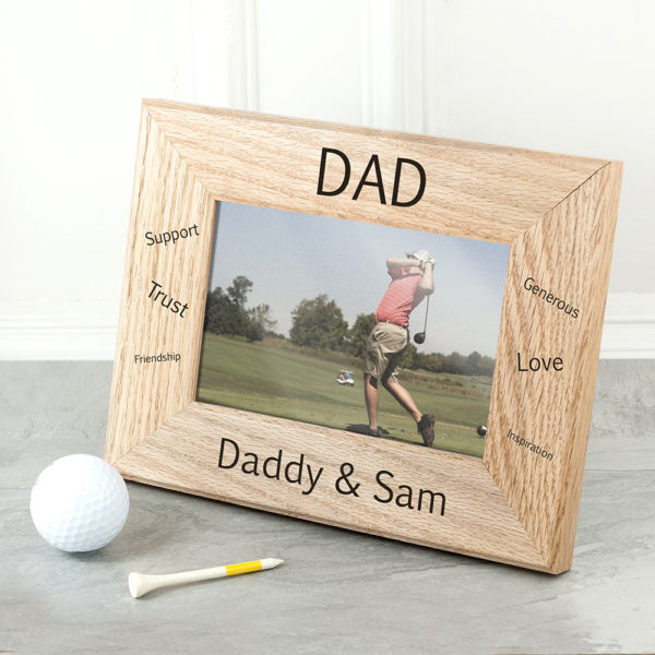 Wordsworth Collection Sentiments Dad Engraved Photo Frame