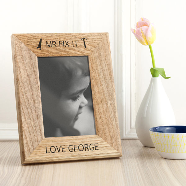 Wordsworth Collection Mr. Fix-it Engraved Photo Frame