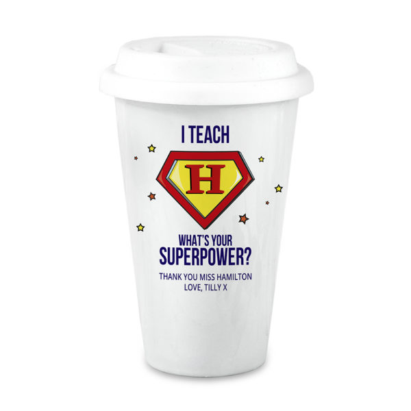Personalised Super Teacher Travel Mug