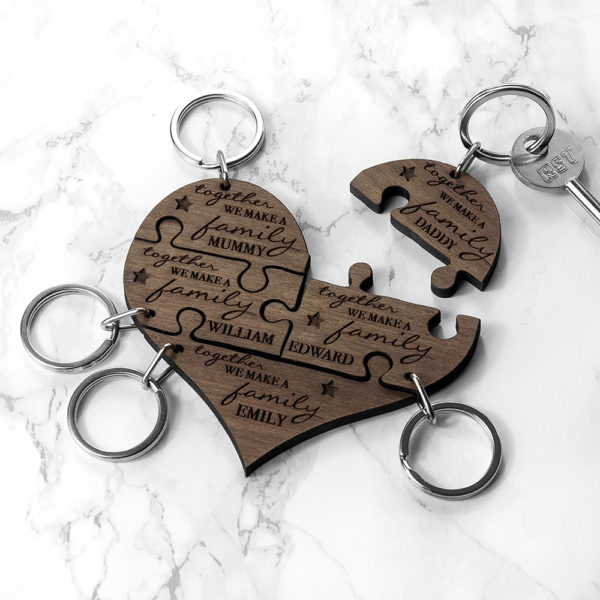 Personalised Family Together Keyring