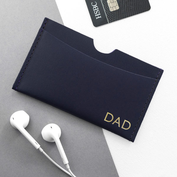 Personalised Luxury Leather Card Holder