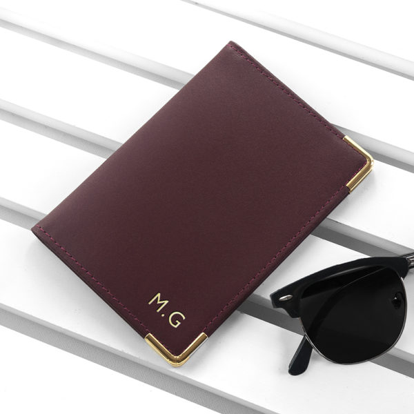 Personalised Luxury Leather Passport Cover