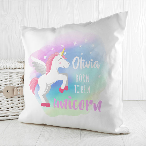 Personalised Baby Unicorn Cushion Cover