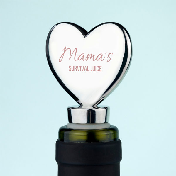 Personalised Mama's Survival Juice Bottle Stopper