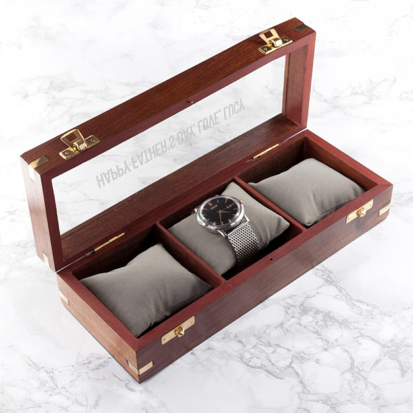 Personalised Father's Wooden Watch Box
