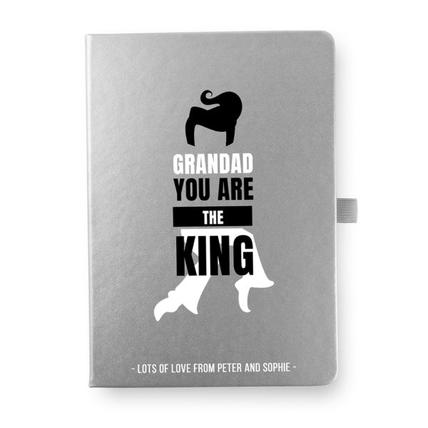 Personalised Grandad The King A5 Notebook