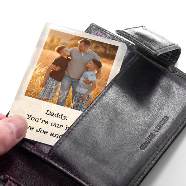 Personalised Dad's Photographic Wallet Keepsake