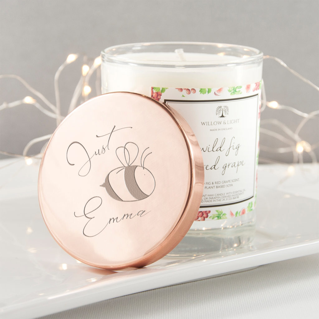 Bee You Candle With Copper Lid