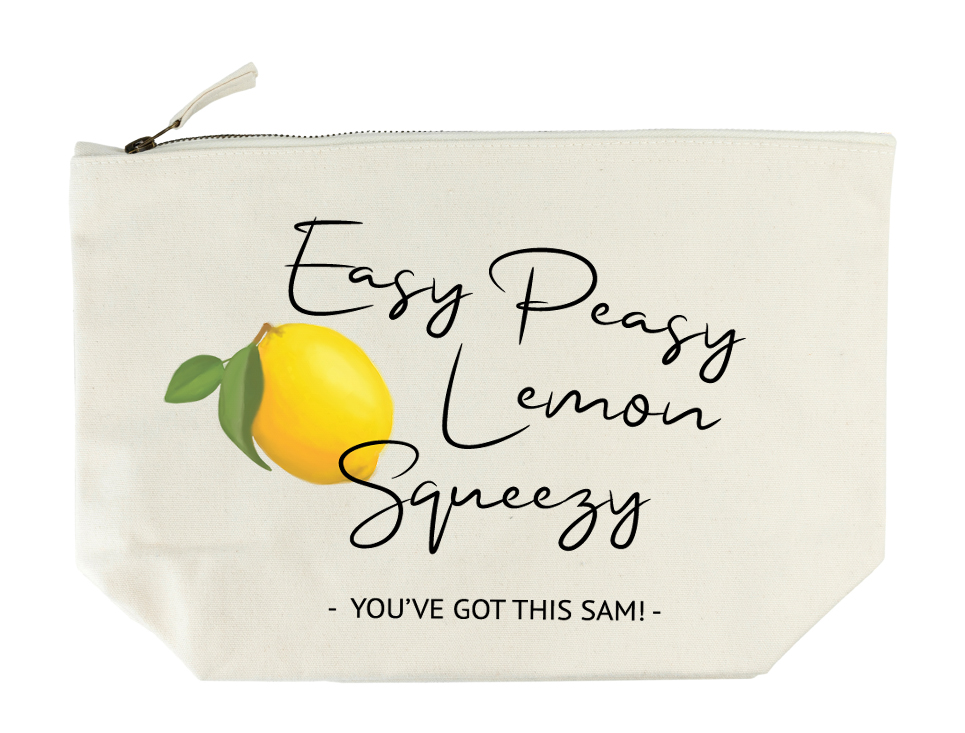 Easy Peasy Lemon Squeezy Wash Bag