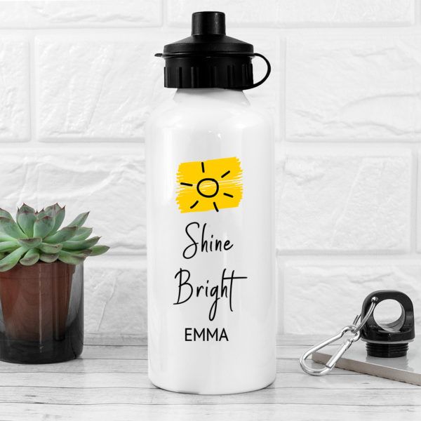 Shine Bright White Water Bottle