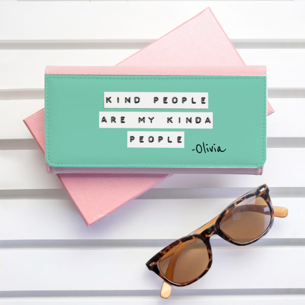 Kind People (Green) Pink Wallet