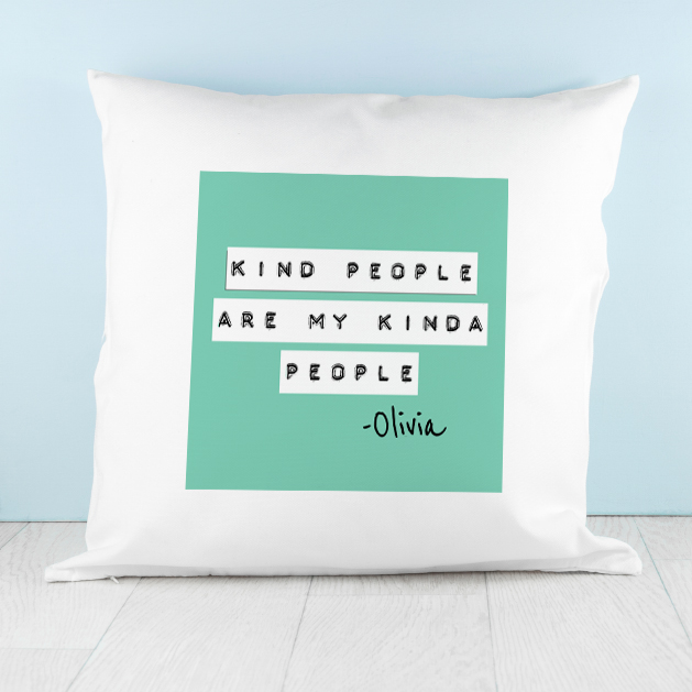Kind People (Green) Cushion Cover