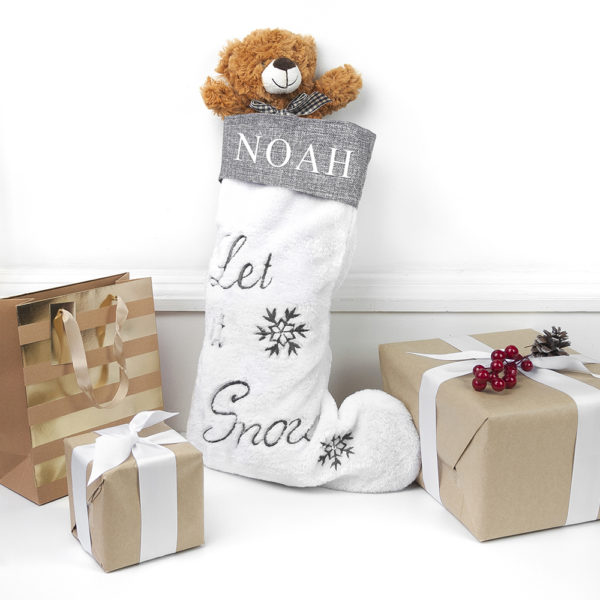 Personalised Let it Snow Christmas Stocking