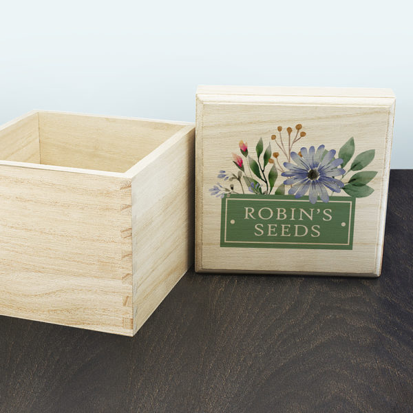 Personalised Flower Seeds Box